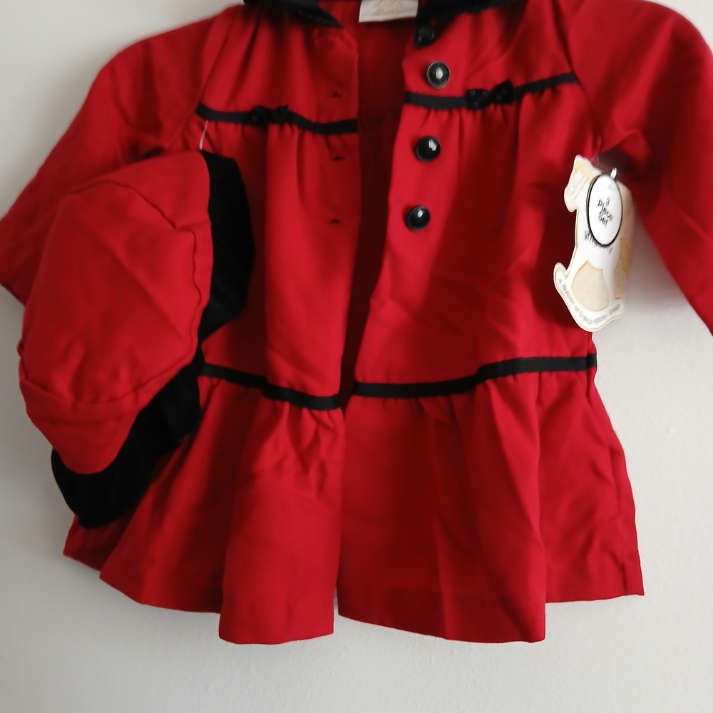 Littke Bitty Size 18 Months Red Kids Costume with Hat 3 Pieces New $25 - Picture 6 of 16